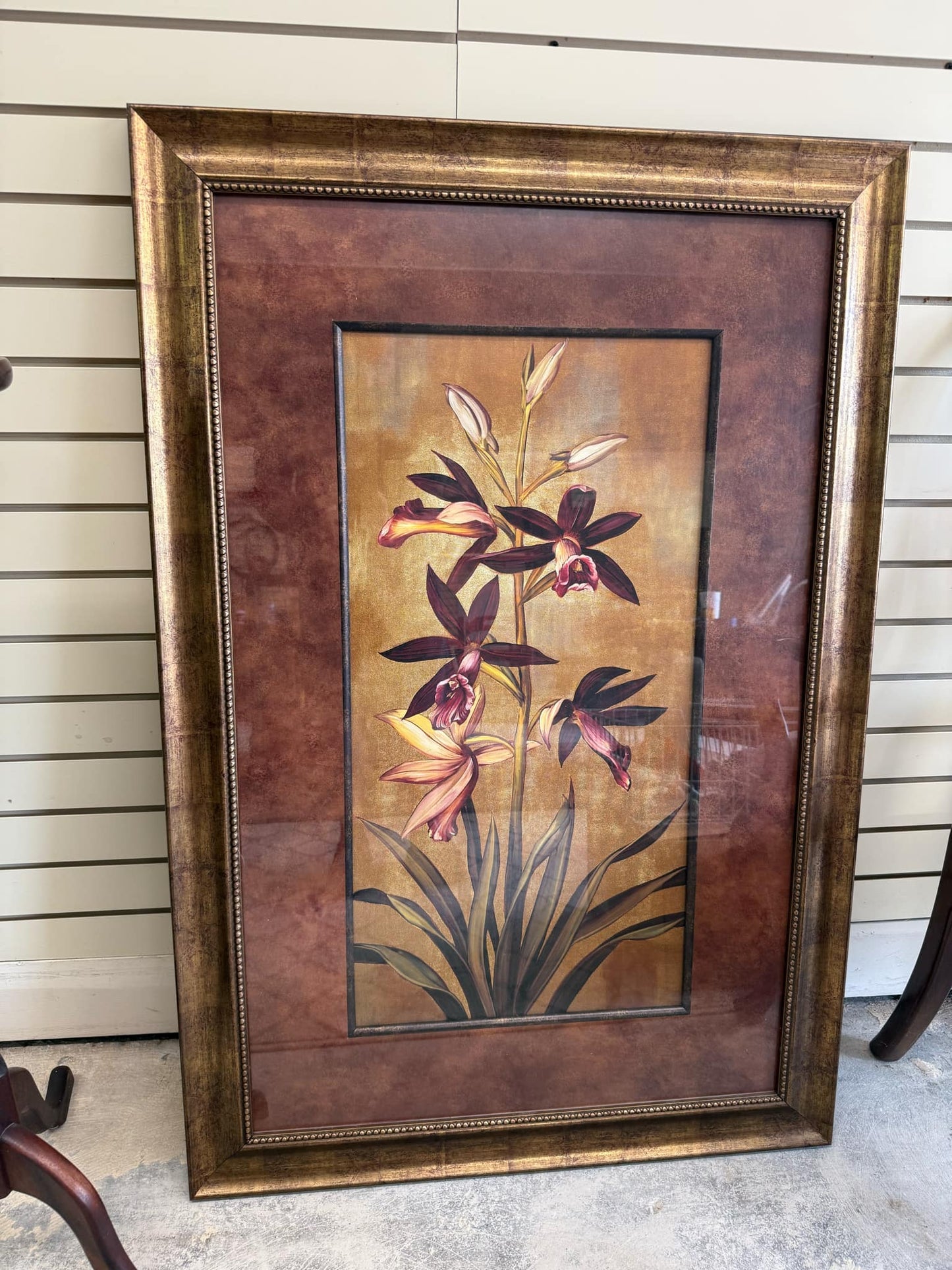 Large Gold Framed Picture by Jill Deveraux