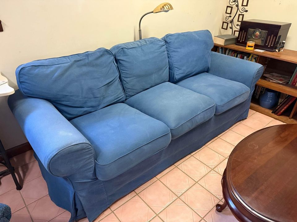 Blue Denim Sofa