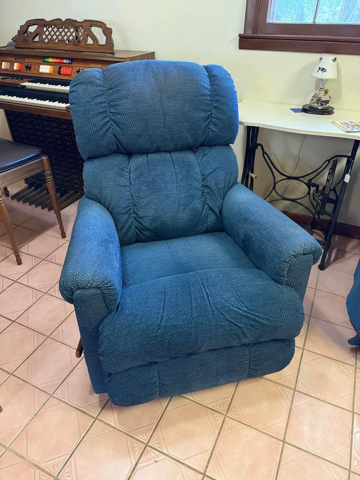 Blue Rocker Recliner