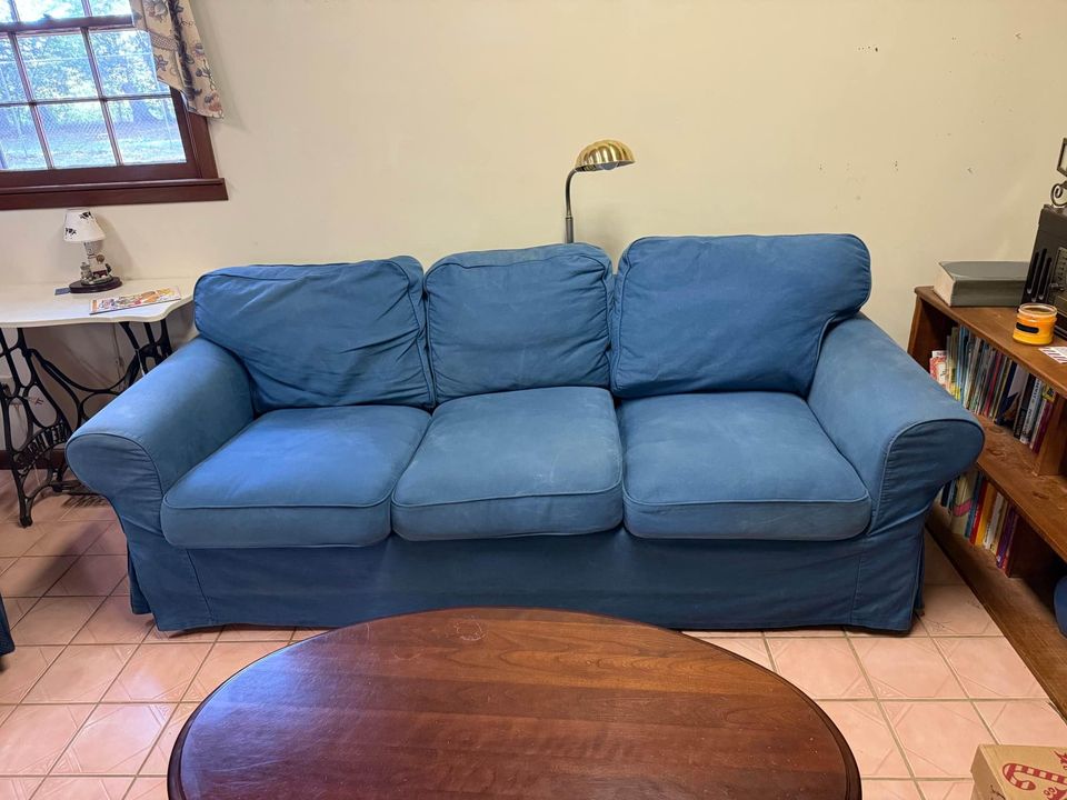 Blue Denim Sofa