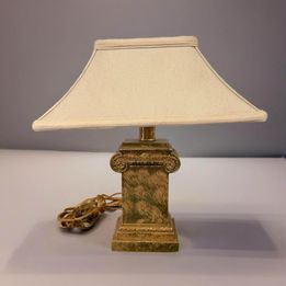 Gold Column Lamp