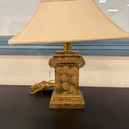 Gold Column Lamp