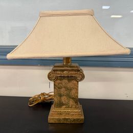 Gold Column Lamp