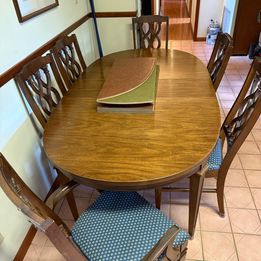 Oval Dining Room Table and 6 Chairs