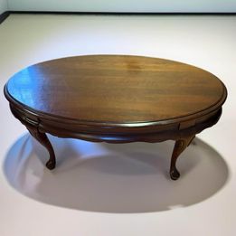 Queen Anne Oval Coffee Table